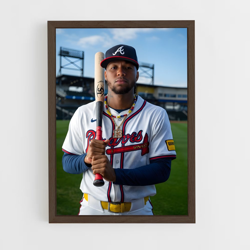 Poster Ronald acuna excitation – affiche Baseball (vue 5)